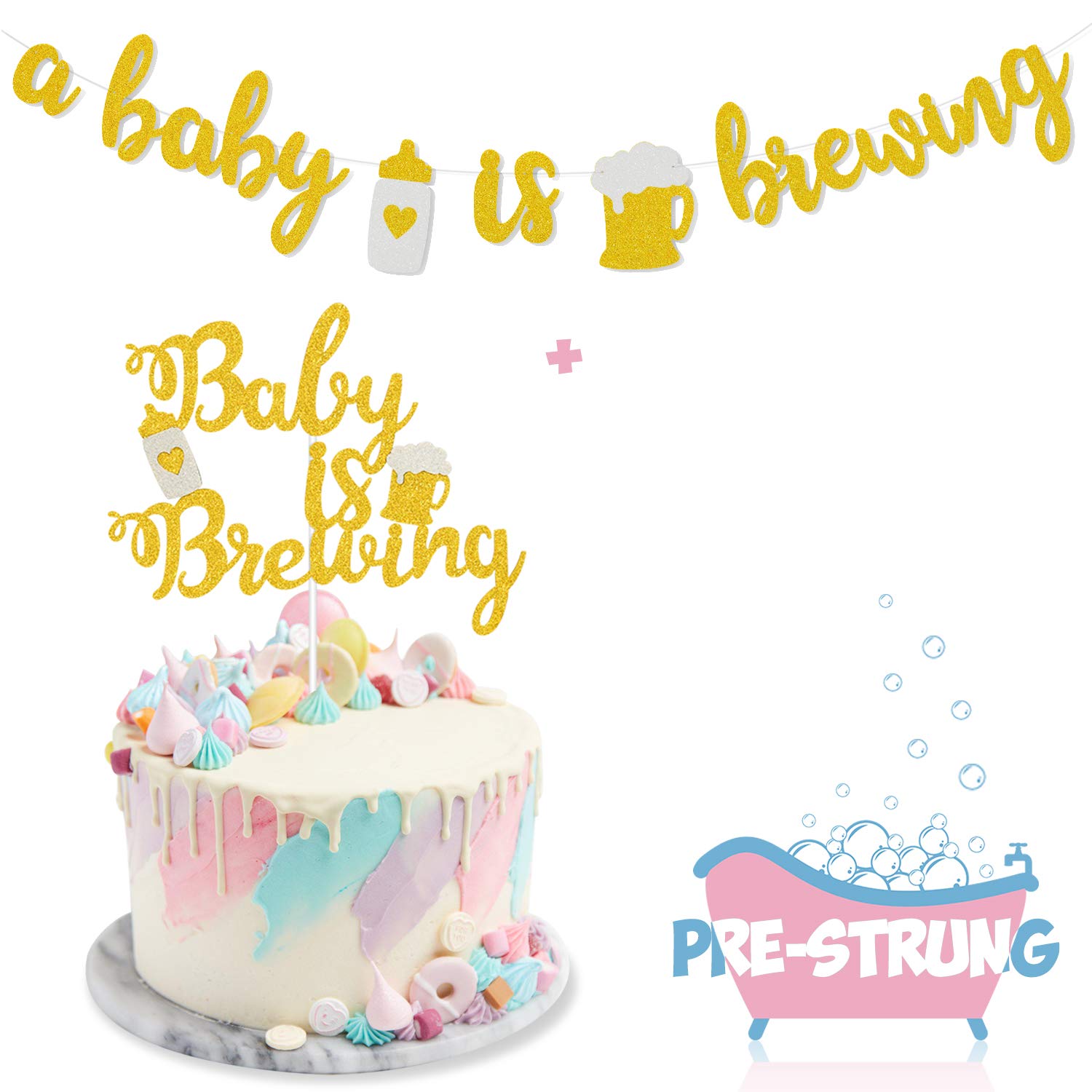 Amazon Com A Baby Is Brewing Baby Shower Banner Baby Is Brewing