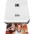 KODAK All-New Mini 3 Square Instagram Size Bluetooth Portable Photo Printer with 4PASS Technology - White