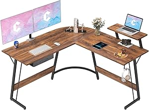 CubiCubi L-Shaped Desk Computer Corner Desk, 50.8