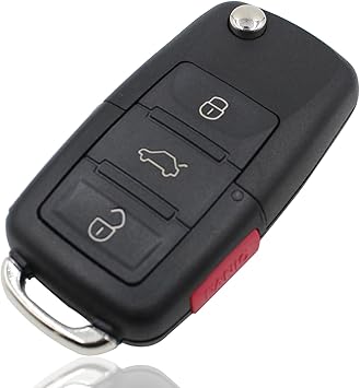4 Boutons 3 1 Panic Pliable Voiture A Telecommande Cle Coque Pour Vw Passat Jetta Golf Eos Lapin Sans Lame Amazon Fr High Tech
