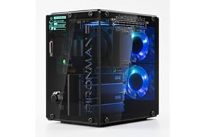 Pironman 5-MAX Dual NVMe M.2 SSD PCIe PC Case for Raspberry Pi 5 NAS RAID 0/1 Hailo-8L AI Accelerator PWM Tower Cooler+Dual R