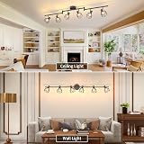 Dehobo Adjustable Spot Light Fittings E14 Black Ceiling 6 Way Kit view 6