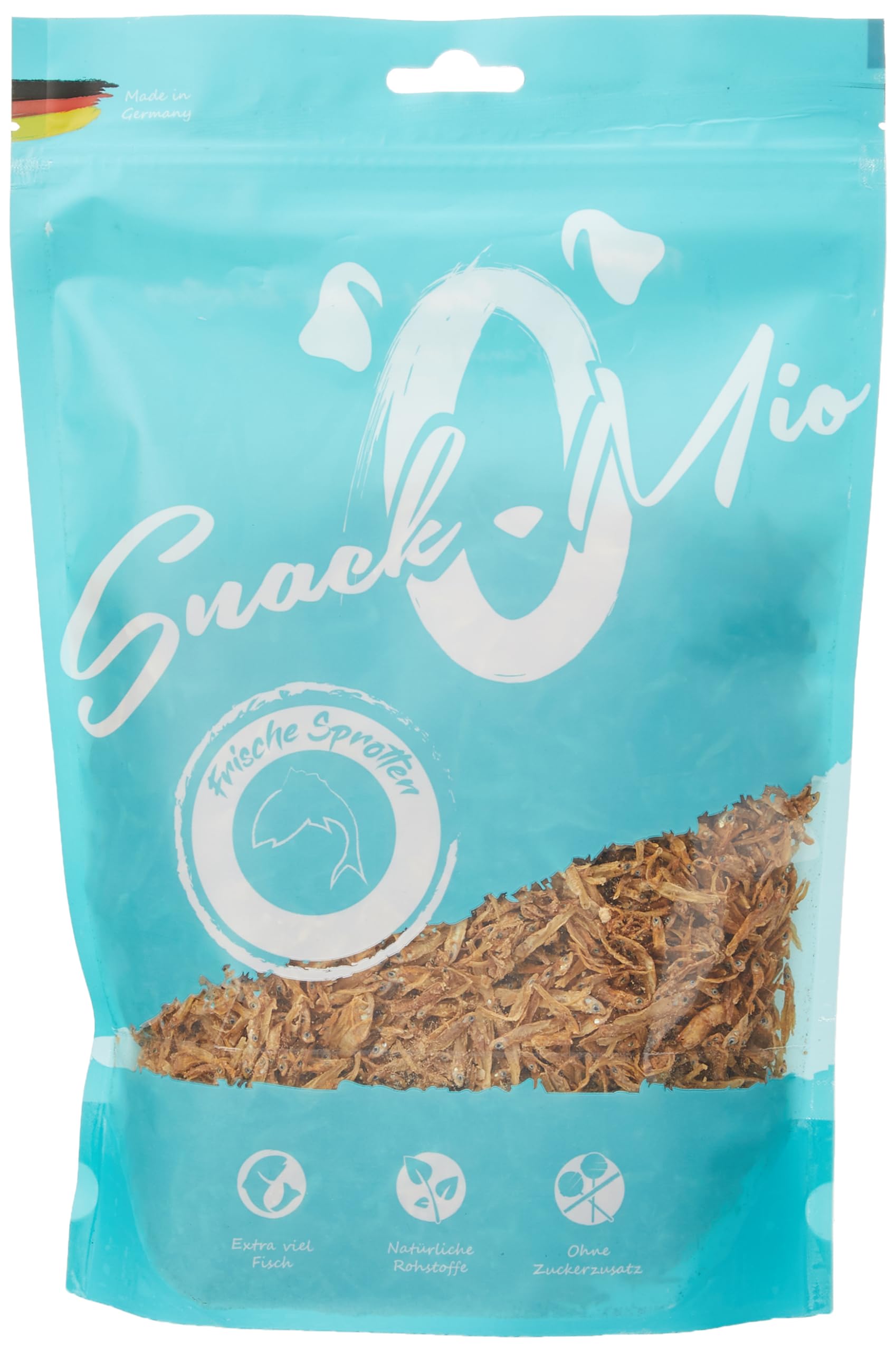 SnackOMio - Premium dog snack - fresh sprats, grain-free, 1 pack (1 x 300g)