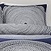 Marimekko 221437 Fokus Comforter Set, Navy, Full/Queen