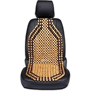 Amazon Com Kool Kooshion Wood Beaded Seat Cushion Automotive