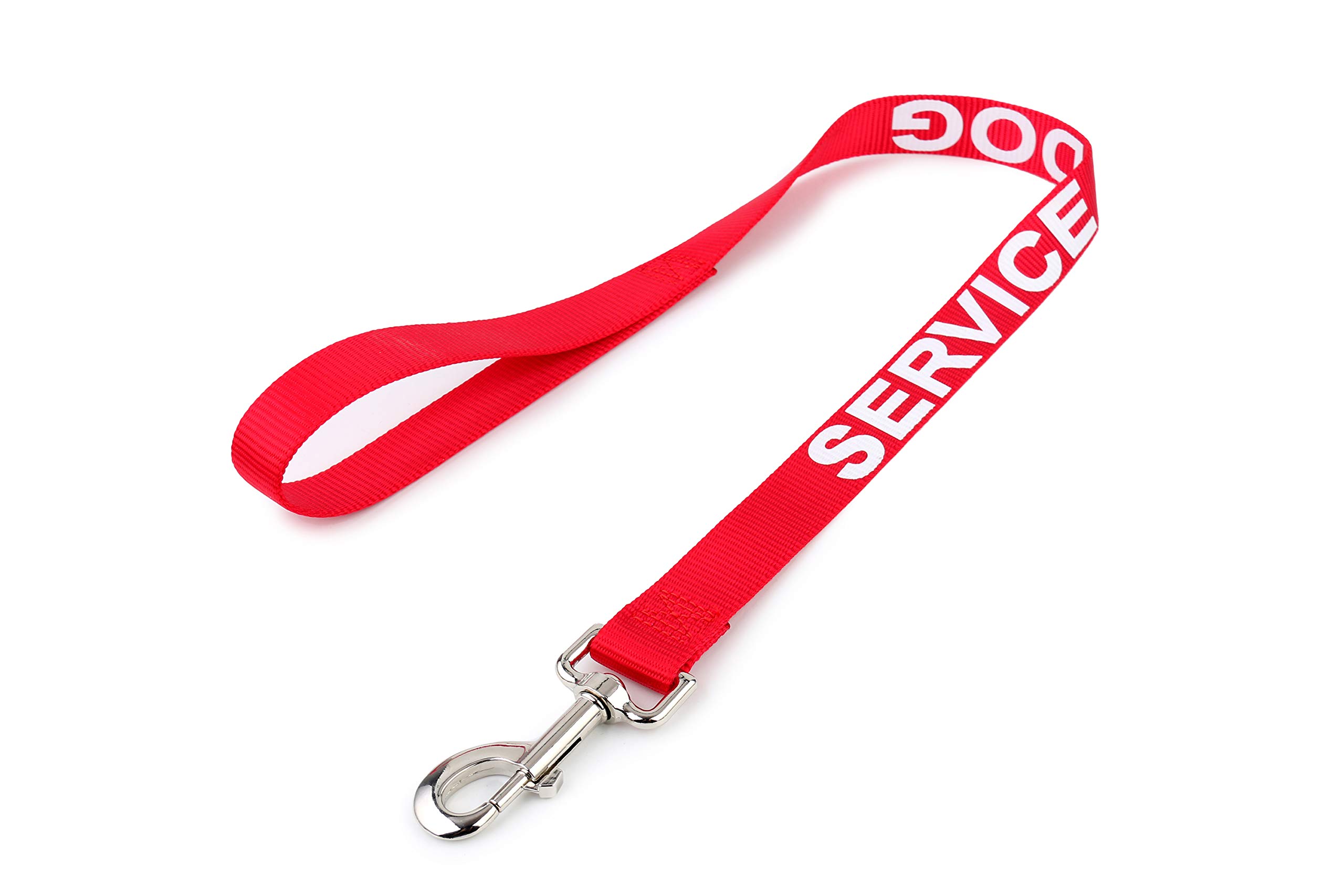 Doggie Stylz Service Dog Leash Wrap or Emotional Support Leash With Large Lettering on Both Sides. Prevent Accidents by Warning Others Your Dog is Working.