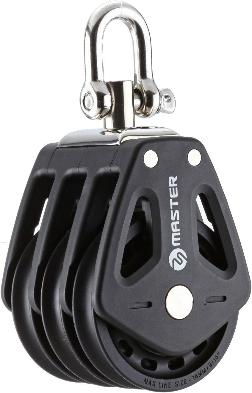 【Master】72mm Triple/Swivel Plain Bearing Sailing Block