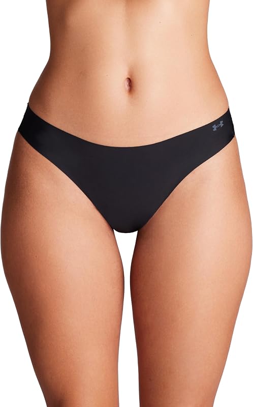 Lot de 3 Strings Stretch Pur pour Femme, Noir, X-Large