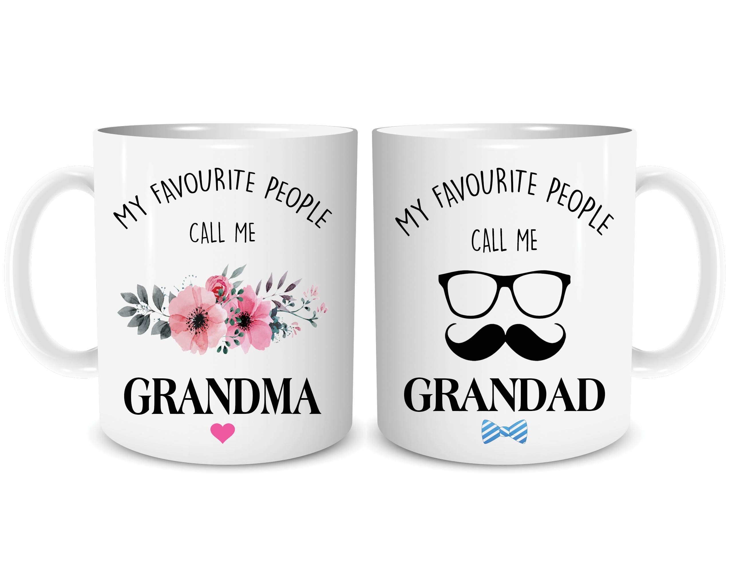 Mug Set Grandma and Grandad Gift Present Couples Coffee Mugs Grandparent Tea Mug Cup Christmas WSDMUG2125