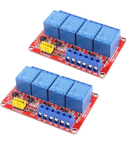 NOYITO 1-Channel Relay Module With Optocoupler Isolation – 5V/12V/24V High/Low Level Trigger (Pack Of 3, 24V Version)