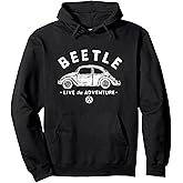 Volkswagen Beetle White Live The Adventure Pullover Hoodie