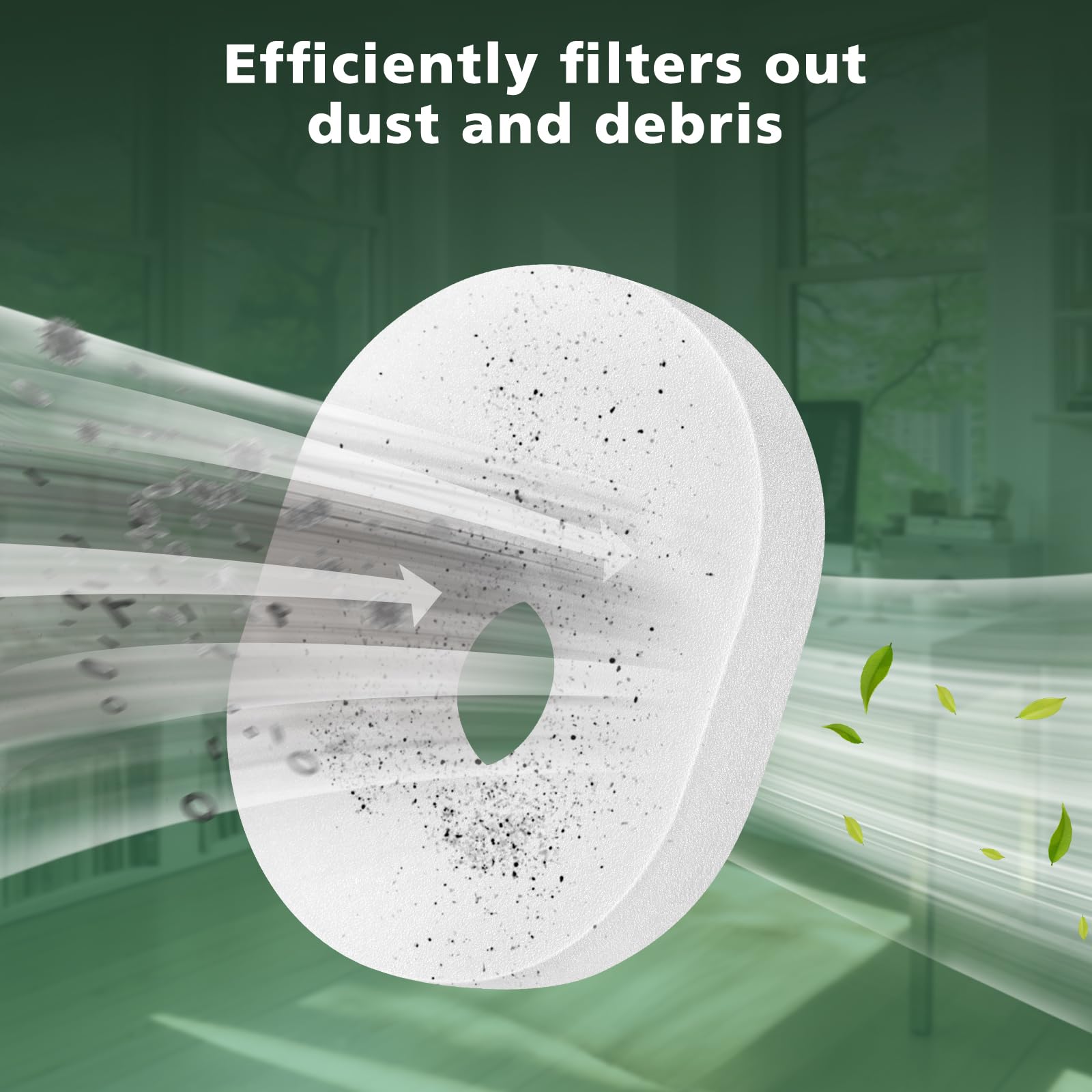 2 Pack Filter Replacement for Shark Rocket Vacuum HV300 HV301 HV300W HV302 HV305 HV310 UV450 Foam & Felt Filter Kit