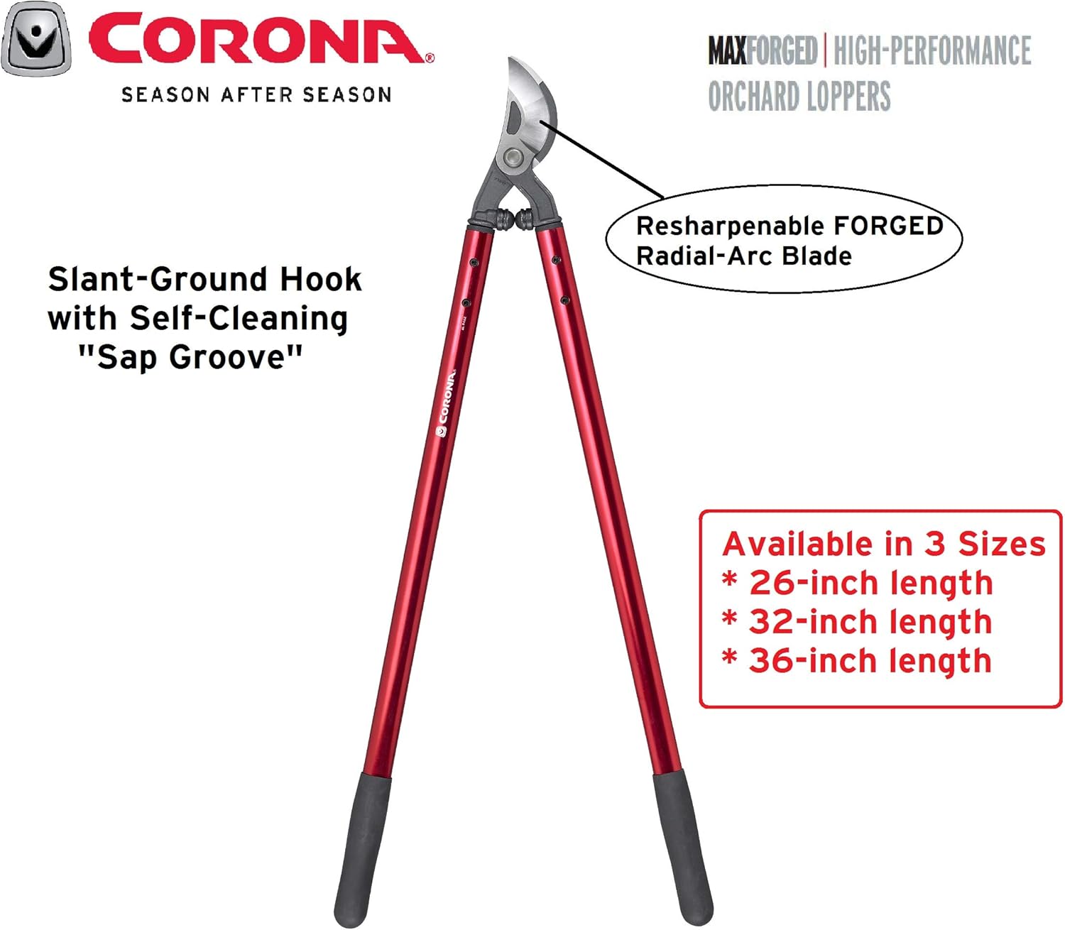 Corona AL 8442 HighPerformance Orchard Lopper 26Inch Gardening Loppers