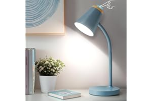 EJIAXIN Small LED Desk Lamp - Touch Dimmable Reading Light for Home Office - Adjustable Flexible Gooseneck Table Lamp for Bed