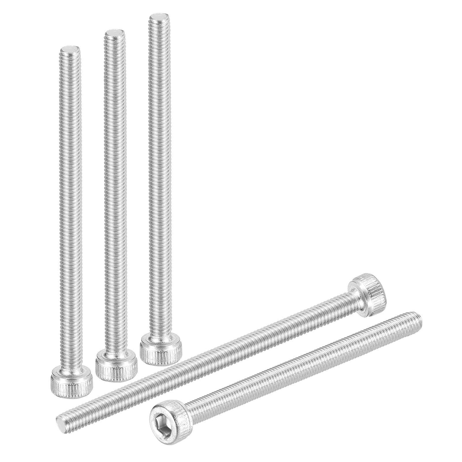 DTGN M3-0.5x45 Socket Head Cap Screws Bolts - 50Pack - Good for Road Bicycle, Mountain Bike, Auto, Motorcycle - 304 Stainless Steel Hex Head Metric Screws - Silver