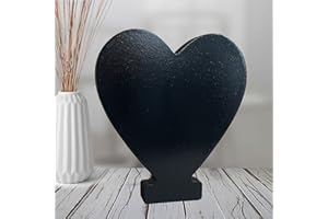 AOCEAN 6 Inch Black Wood Letters Unfinished Wood Letters for Wall Decorative Black Retro Standing Letters Sign Board Decorati