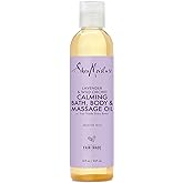SheaMoisture Bath, Body and Massage Oil Lavender Wild Orchid Calming Moisturizer for Sensitive Skin 8 oz