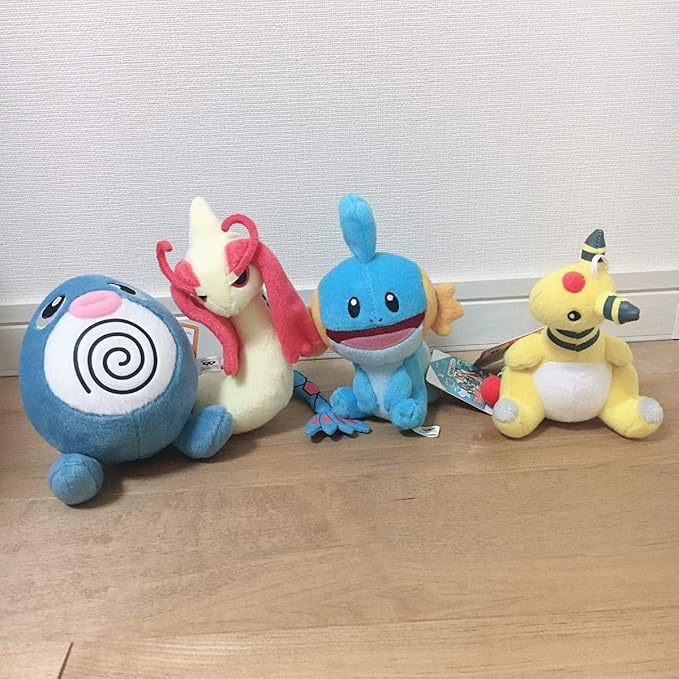 Amazon ポケットモンスター しっぽみてみて ぬいぐるみ ニョロモ デンリュウ ミズゴロウ ミロカロス 全4種 ポケモン おもちゃ ホビー