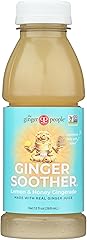 Ginger People, Ginger Soother Beverage, Honey and Lemon, 12 oz