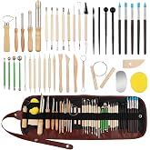 42PCS Clay Sculpting Tools Pottery Tools Kit, Clay Carving Tool Ceramic Tool for Sculpting for Beginners Professionals School Student Polymer ClayTool