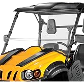 MDPROMCP Full Windshield Compatible with Axis Hisun Massimo MSU 500 700 | 2-IN-1 Scratch Resistan PC Front Window, Removable Vented, Impact &amp; Shatter Resistant, UV Protection, Farm Work Ranch Patrol