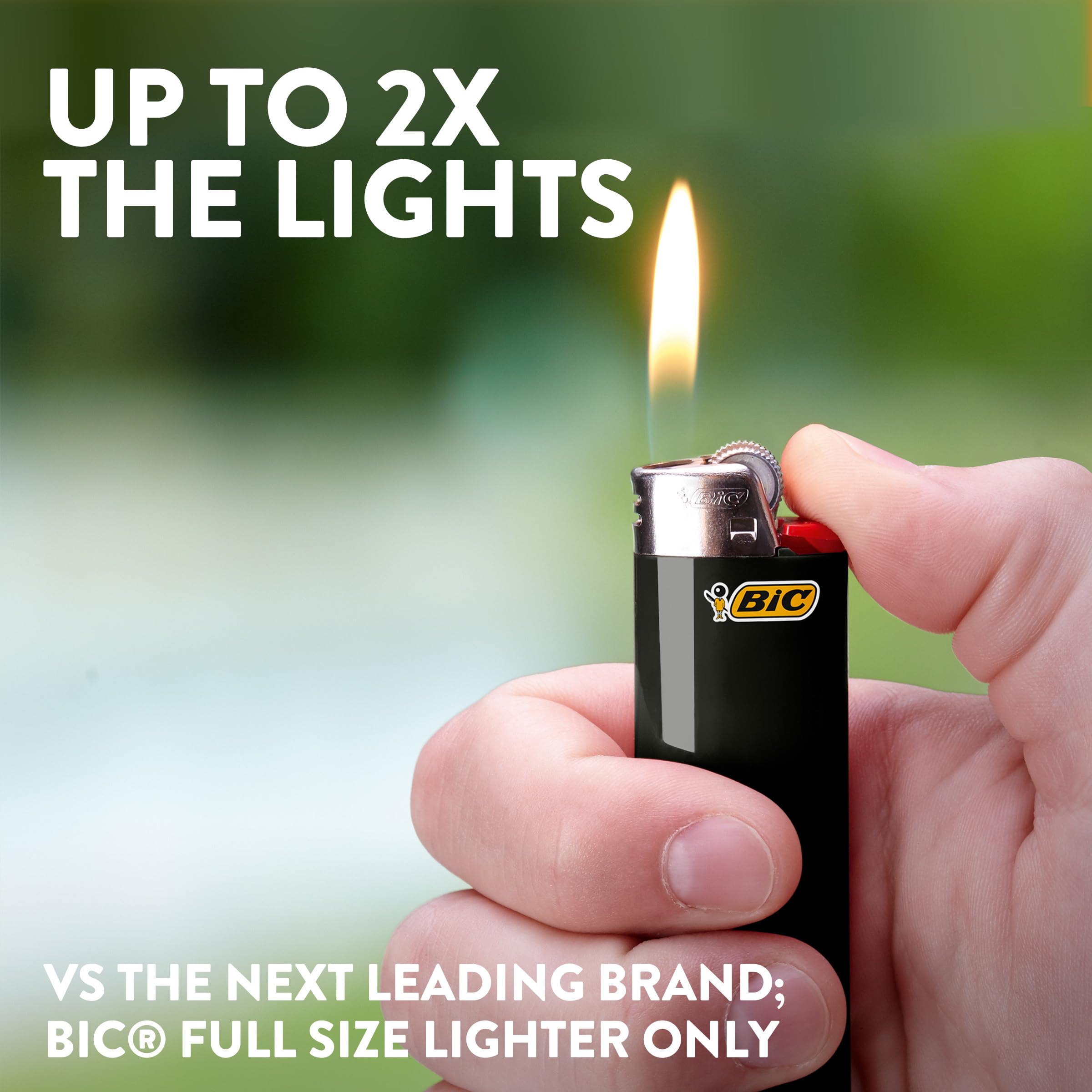 BIC Classic Lighters, Pocket Style, Lighter for Candles, Assorted Colors (Packaging May Vary), 12 Count Pack of Lighters