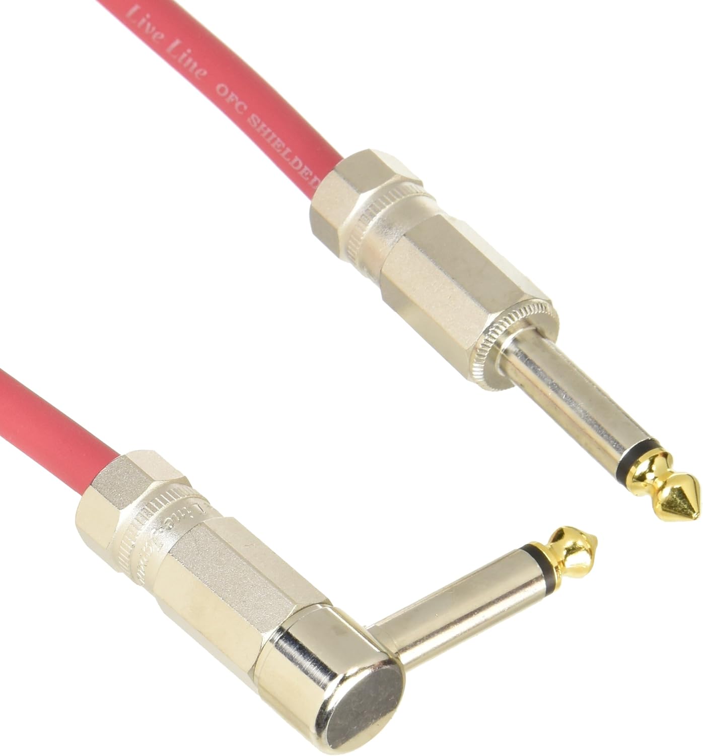 Amazon Com Live Line ライブ ライン Le ステージシリーズ シールドケーブル 1m Le R1ms L レッド 赤 Home Audio Theater
