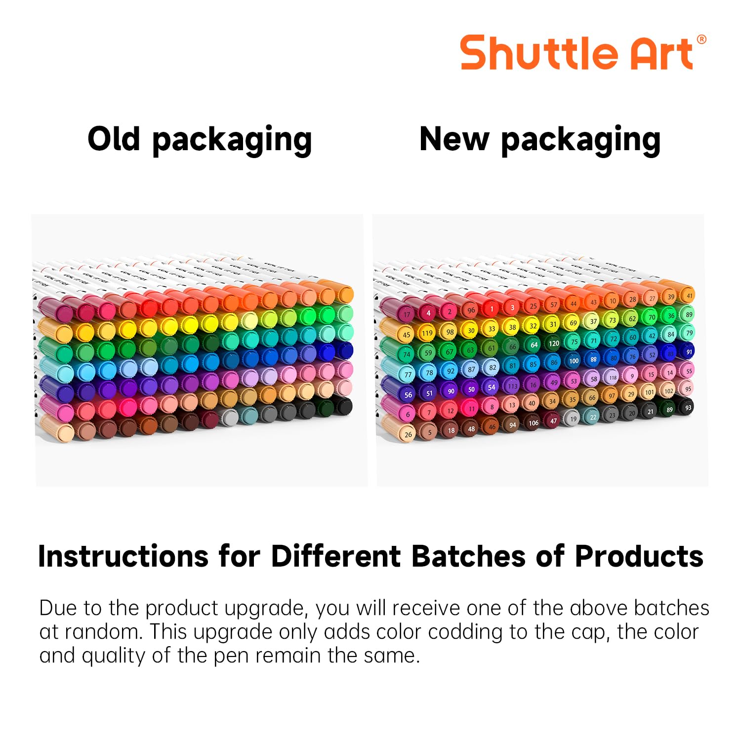 Shuttle Art Dual Tip Brush Marker Pens, 105 Colors Fine and Brush Tip Markers Set in Portable Case with 1 Coloring Book for Kids, Water-based Ink Adult Artist Coloring Calligraphy Journal Doodling