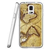 S5 Case Vintage Nautical maps, LAACO Scratch