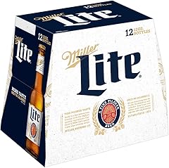 Miller Lite Pilsner Beer, Light Beer, Beer 12 Pack, 12 FL OZ Bottles, 4.2% ABV