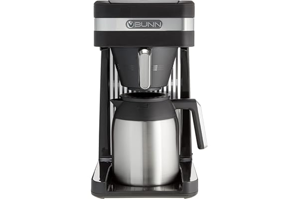 BUNN 55200 CSB3T Speed Brew Platinum Thermal Coffee Maker Stainless Steel, 10-Cup, Black
