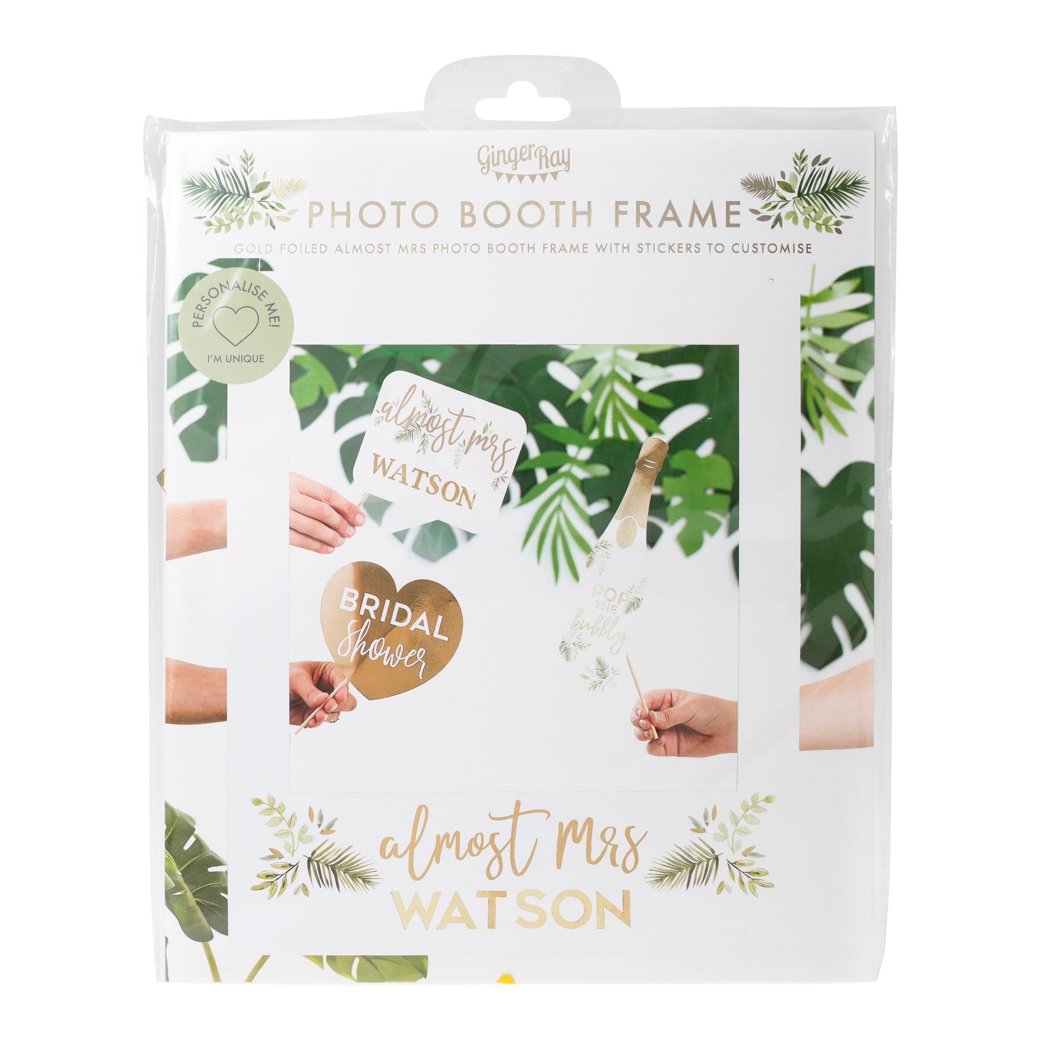 Ginger Ray Botanical Personalised Hen Party Photo Frame - Botanical Hen Party