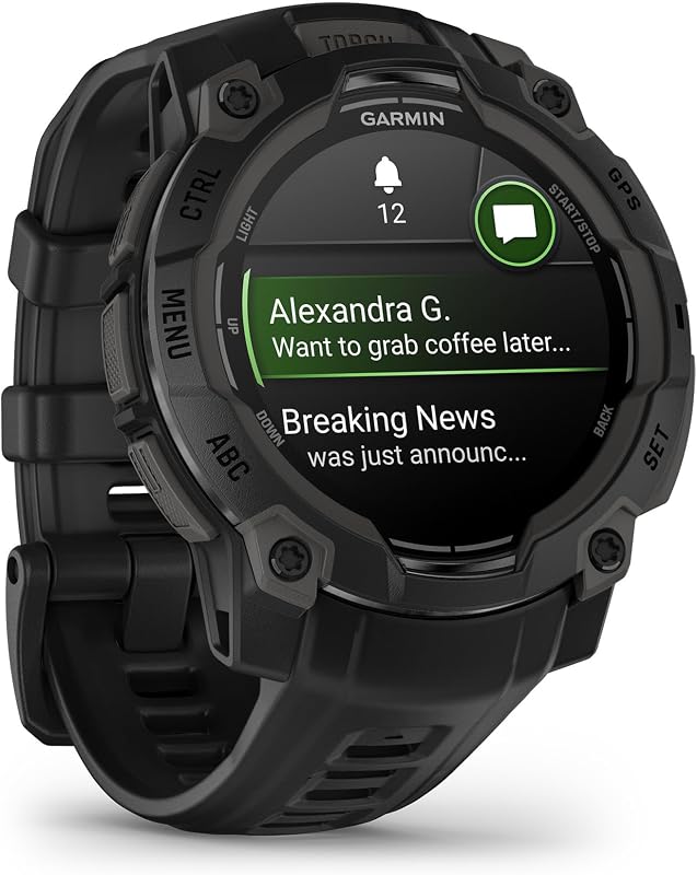 Instinct 3, 45mm Smartwatch GPS Ultra Resistente, Black