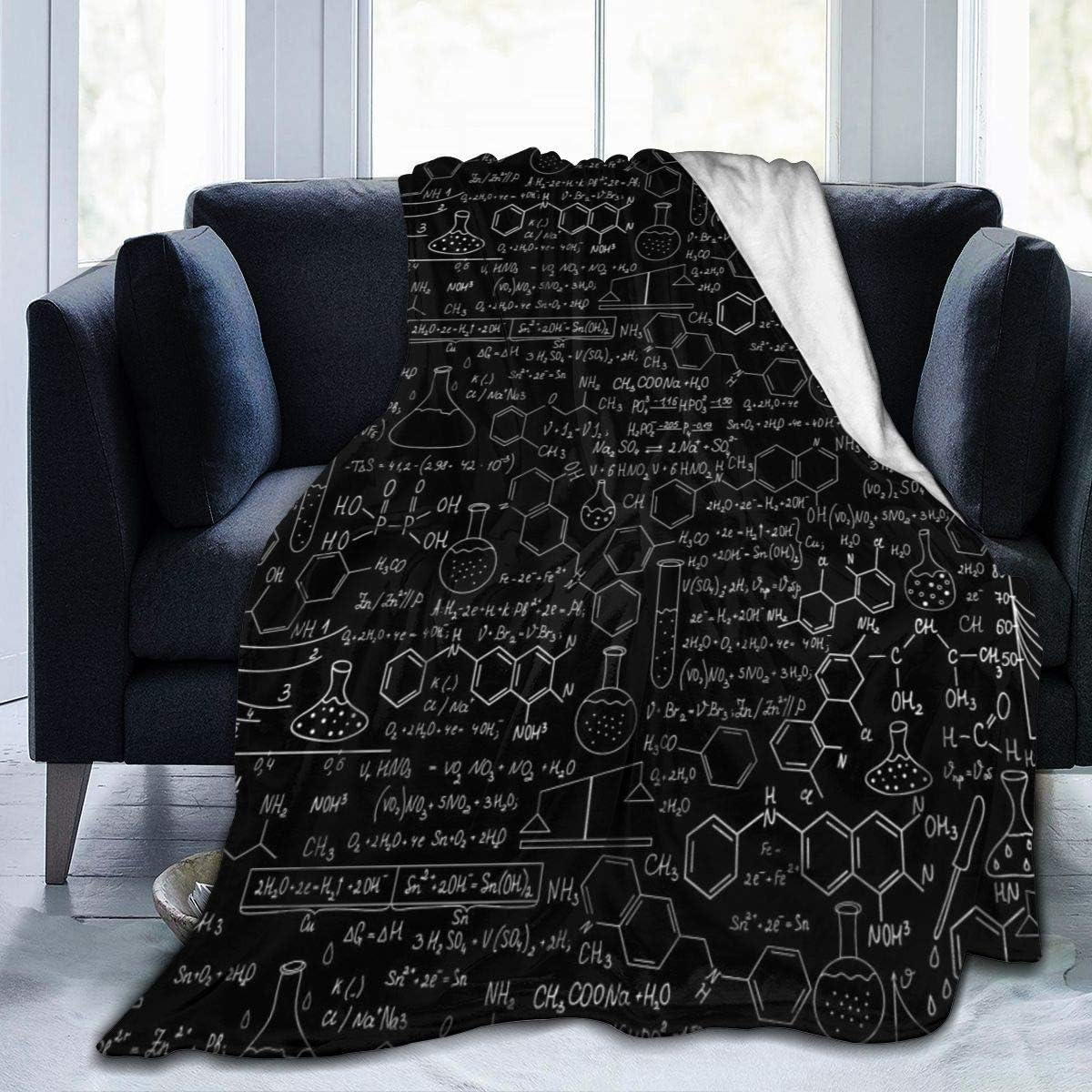 Blanket Abstract Psychedelic Science Chemistry Velvet Blanket Soft