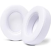 WC Wicked Cushions Replacement Ear Pads for Beats Studio 2 & 3 (B0501, B0500) Wired & Wireless | Does NOT Fit Beats Solo | Softer PU Leather, Enhanced Foam & Stronger Adhesive | White