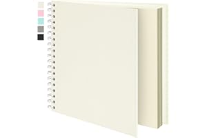 Vienrose Scrapbook Album 10x10 Inch Blank Thick Kraft Paper DIY Scrapbooking Supplies, Small Scrap Book Photo Albums for Wedding Travel Family Baby - Perfect Holiday Gifts Beige 20 Sheets/40 Pages