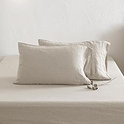 ATLINIA 100% Pure Flax Linen Bedding Set - Stone