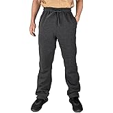 Dicodoum Dark Grey Men Sweatpants, Men's Lounge Pants, Active Athletic Fleece Pants Basic Drawstring Straight Leg Sweat Pants with Pockets Size 4XL