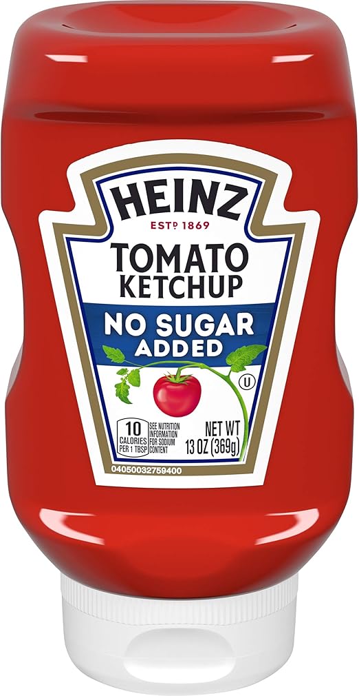 Heinz Reduced Sugar Tomato Ketchup 368 ml, Low Carb, Low Calories