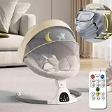 HoldOneLight Adjustable Height Electric Baby Swing Rocker with Bluetooth