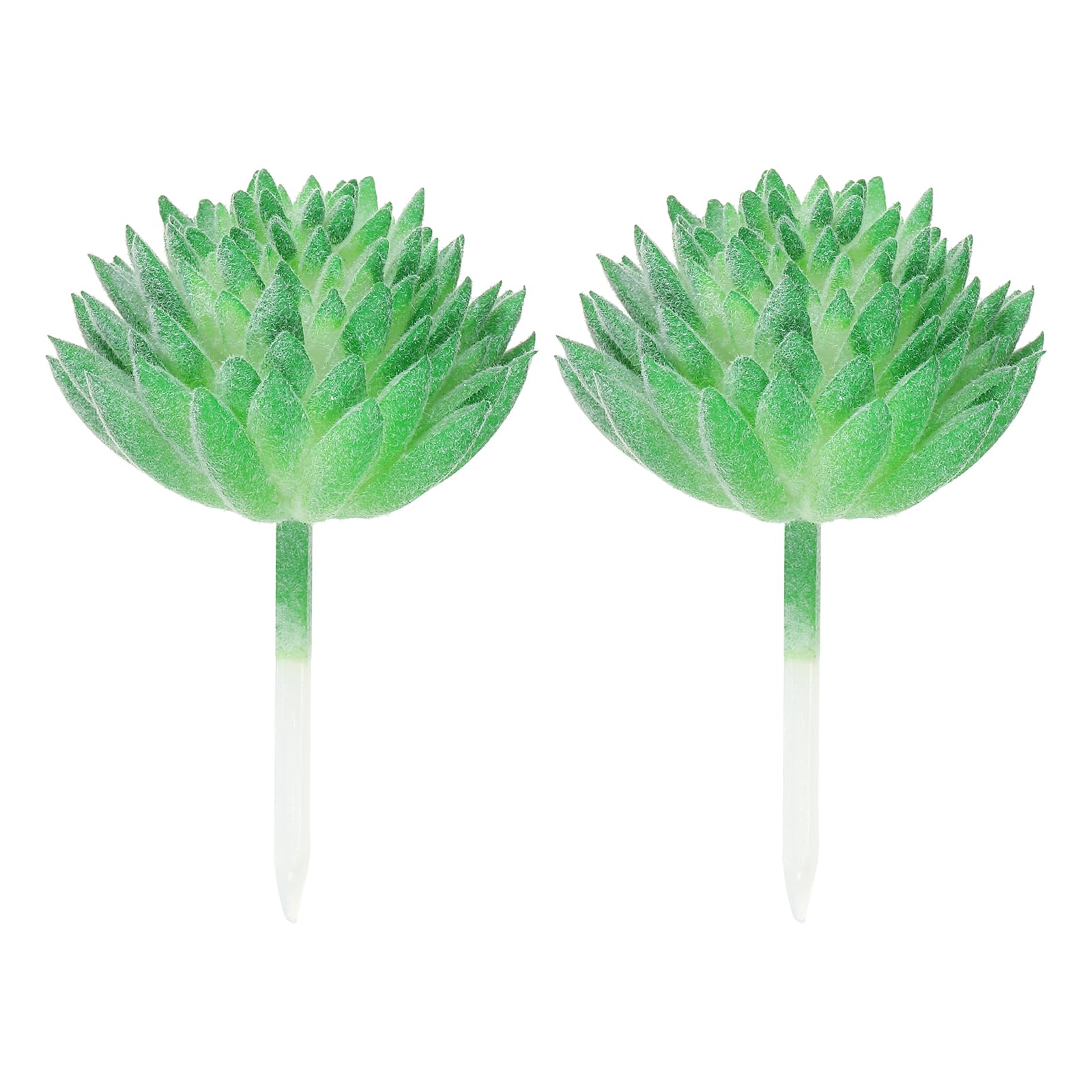 PATIKIL Artificial Succulents Picks, 2 Pack Unpotted Faux Succulent Small Fake Succulent Plants for Home Landscape Decoration, Green