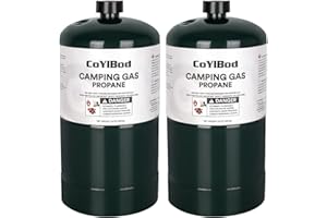 CoYlBod Propane Tank, 1LB Propane Cylinder Tank - Propane Replacement Fuel Cylinder - Safe and Legal Option - DOT Compliant-16 oz, Searing Propane Gas to Broil Sous Vide for Welding Brazing Soldering