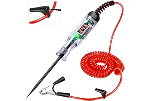 ANYONGORA Automotive Test Light with 5-90V LED Digital Display,Auto Circuit Tester with Voltmeter & Dual Color Polarity Indicate, Electric Test Pen w/Stainless Probe for Car/Truck/SUV Checker