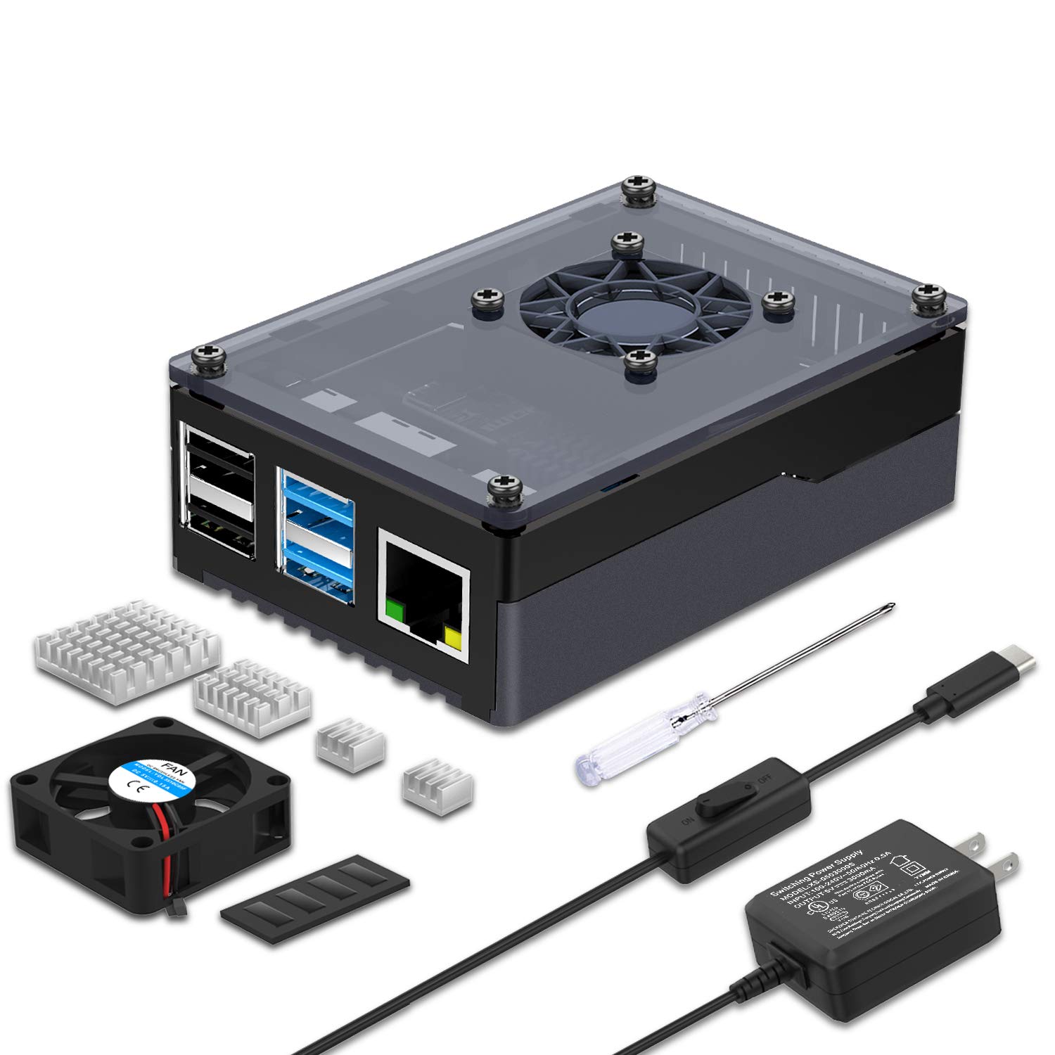 Rahps B Rpi Mua Smraza Case for Raspberry Pi 4, Acrylic Case for Raspberry Pi 4B ...