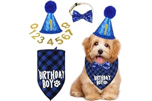 Dog Birthday Party Supplies Birthday Boy Girl Cake Bandana Triangle Scarf Clothes Shirt Cute Dog Hat Dog Bow Tie Collar with 
