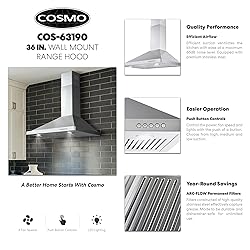 COSMO COS-63190 36 in. Vista Collection 380 CFM