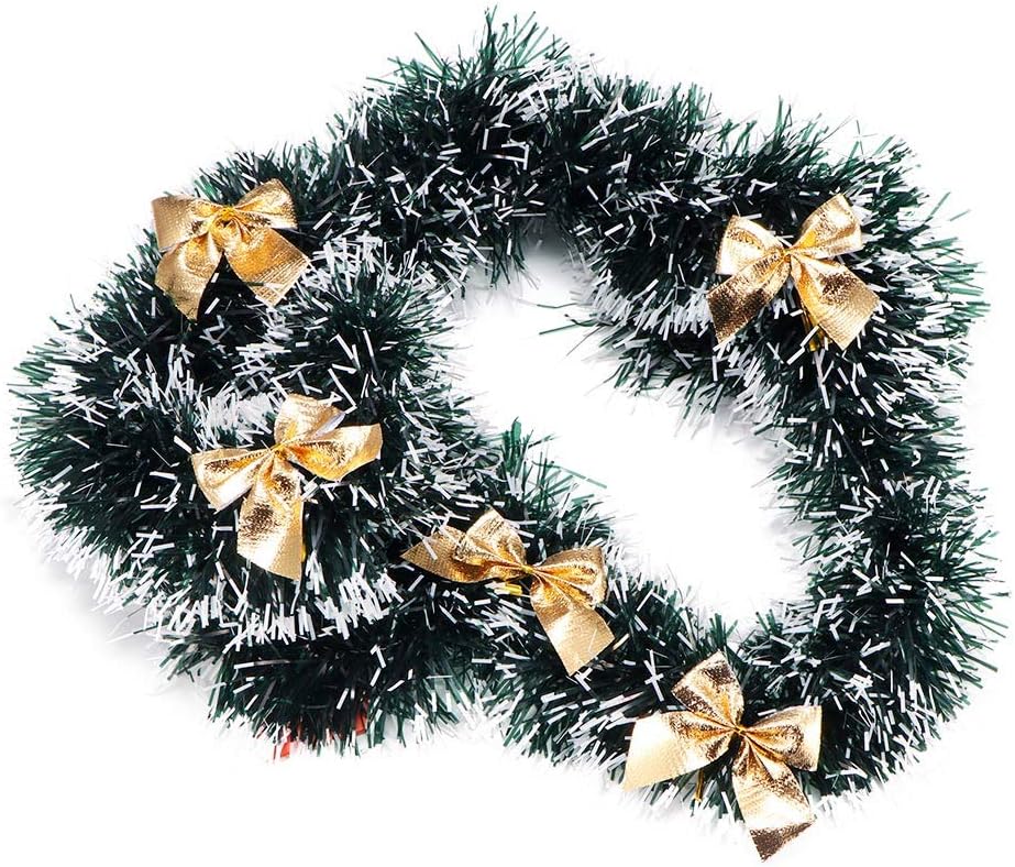 Addobbi Natalizi A 1 Euro.Winbang Addobbi Natalizi 2m Festa Di Natale Nastro Colorato Albero Di Natale Decorazione Ornamenti Regalo Hanging Knot Giallo 1pcs Amazon It Casa E Cucina