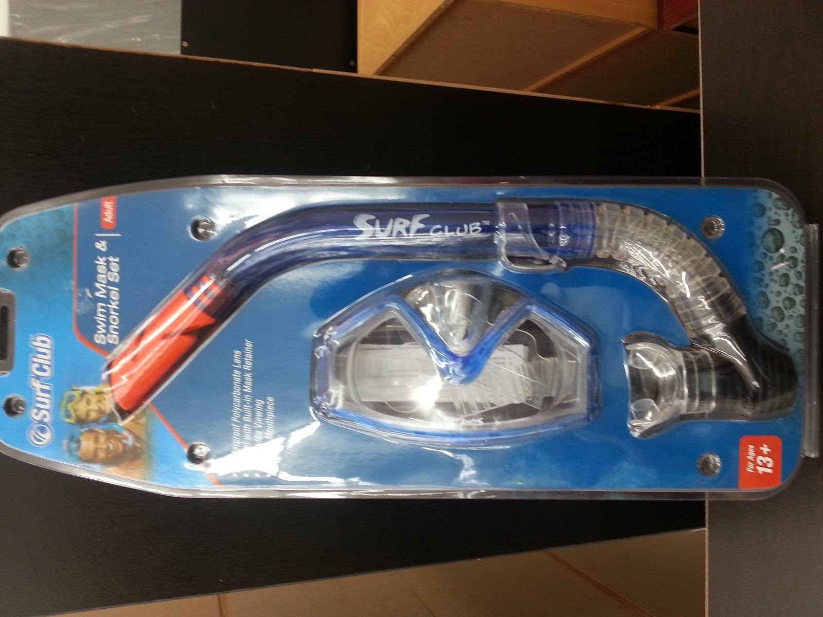 Surf Club Adult Size Swim Mask & Snorkel Set