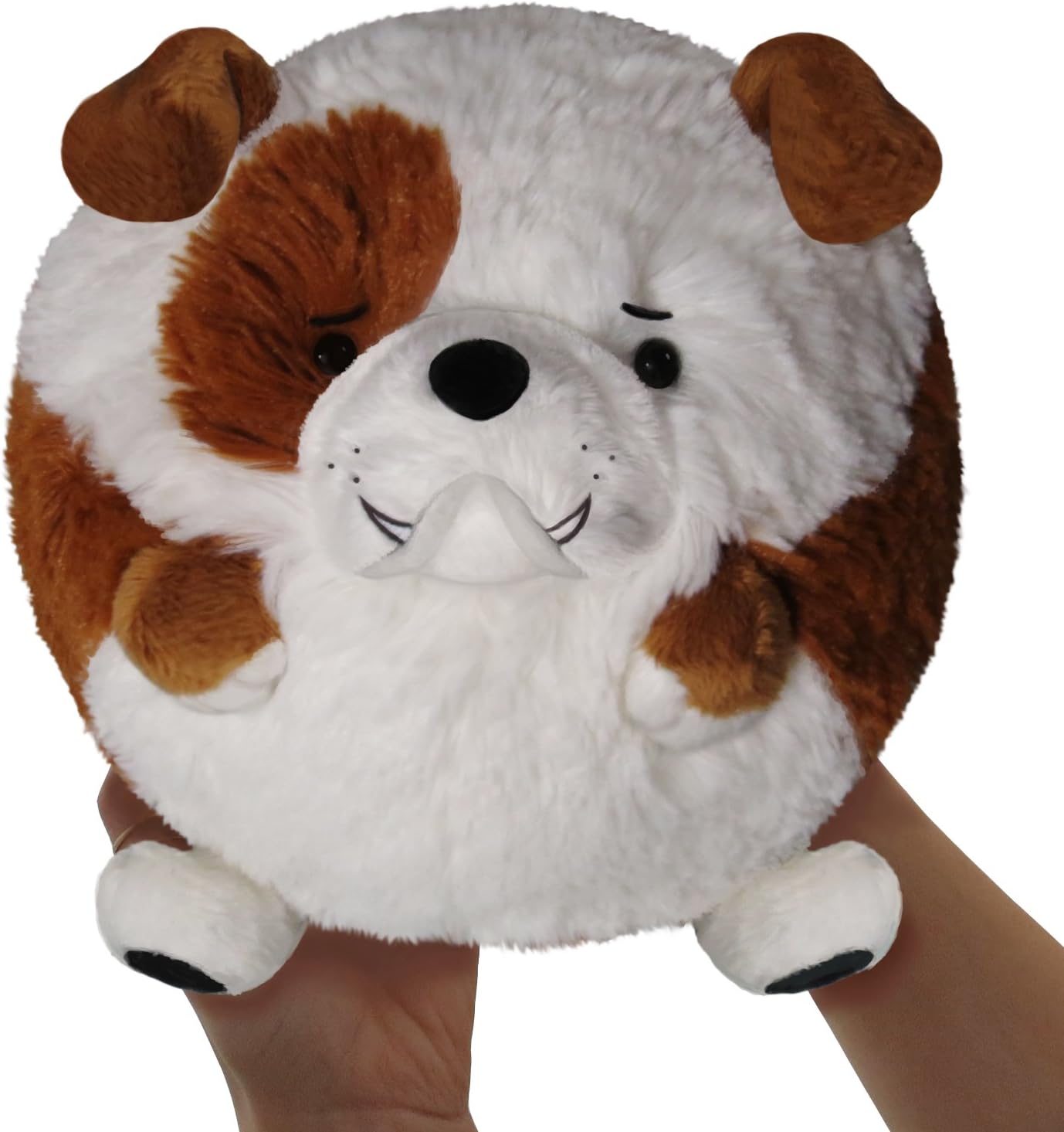 Squishable Bulldog Plush, Brown and White, Mini 7"