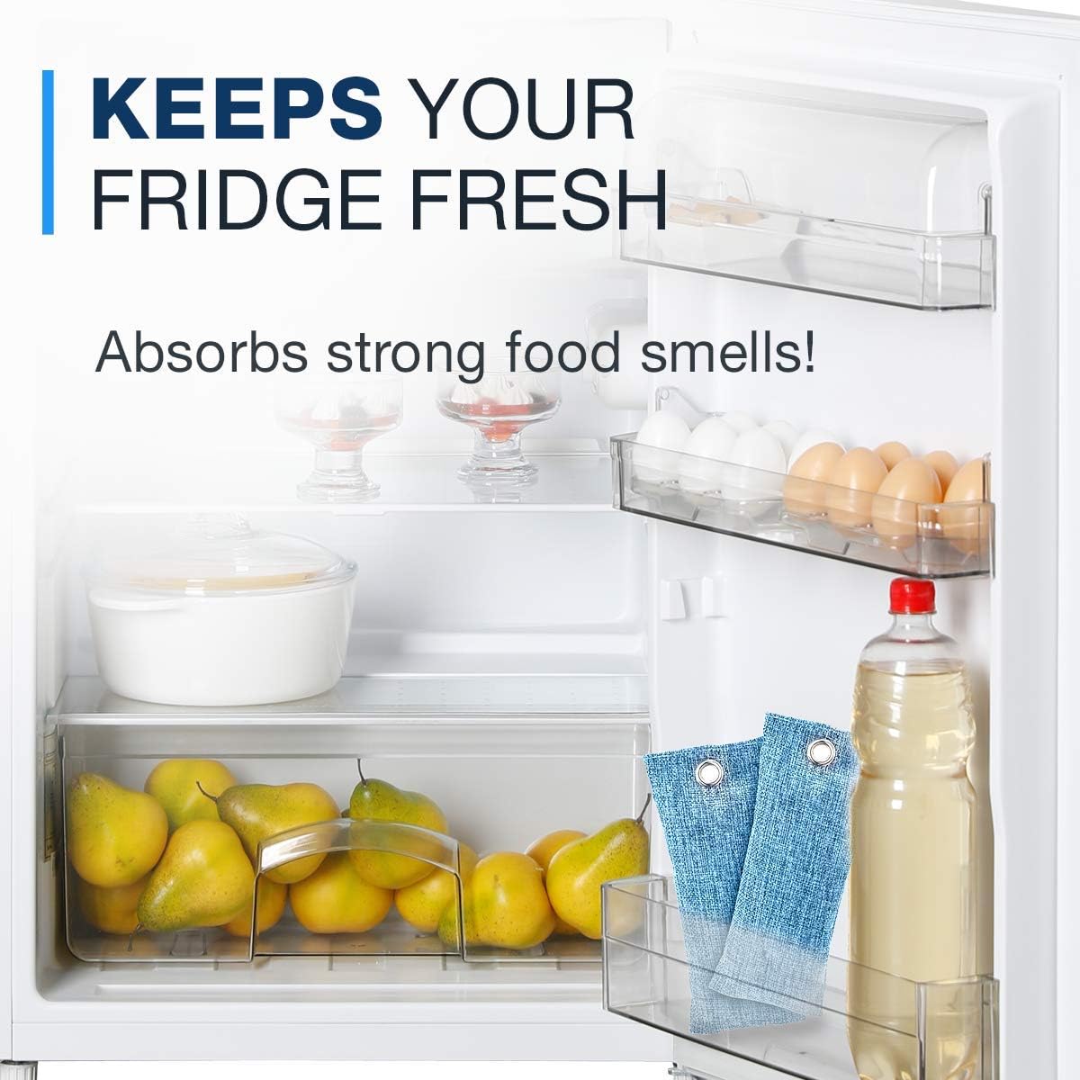 Charcoal Bags for Absorbing Odor: Four Charcoal Deodorizer Bags for Shoe Odor, Fridge Smells, Car Freshening, and Closet Deodorizers: Kitchen & Dining